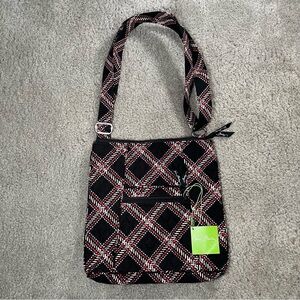 Vera Bradley Shoulder Bag Hipster Minsk Plaid Pattern With handles zipper new